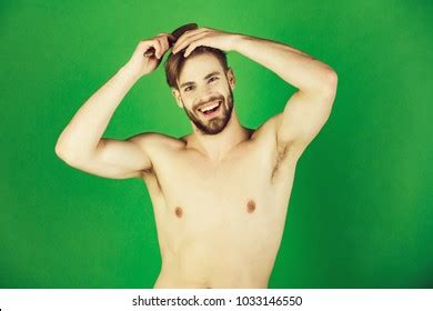 Macho Handsome Man Beard Naked Muscular Stock Photo 1033146550 Shutterstock