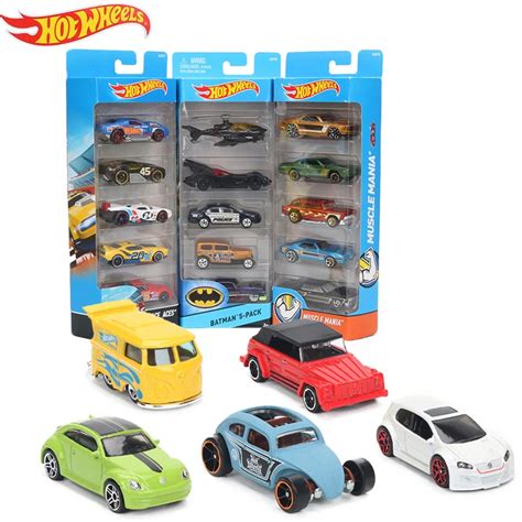 Original 5pcs Box Hotwheels Mini Car Collection Model Toys Hot Wheels 1 64 Fast And Furious