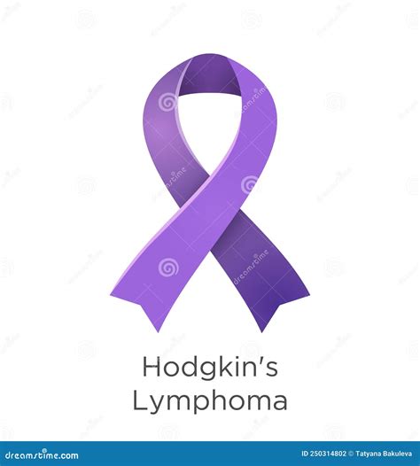 Hodgkin S Lymphoma Awareness Month In September Violet Color Ribbon