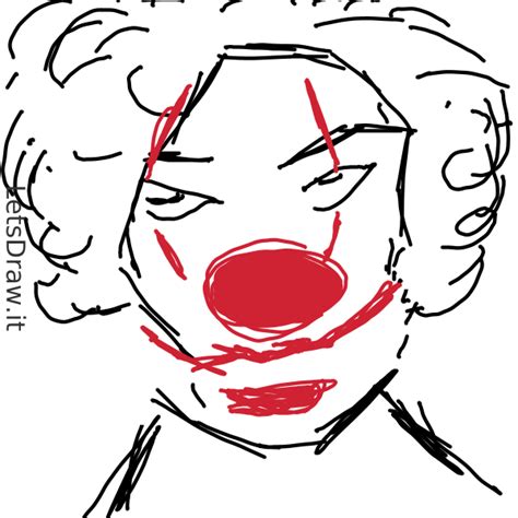 draw clown scwadmtrgpng letsdrawit