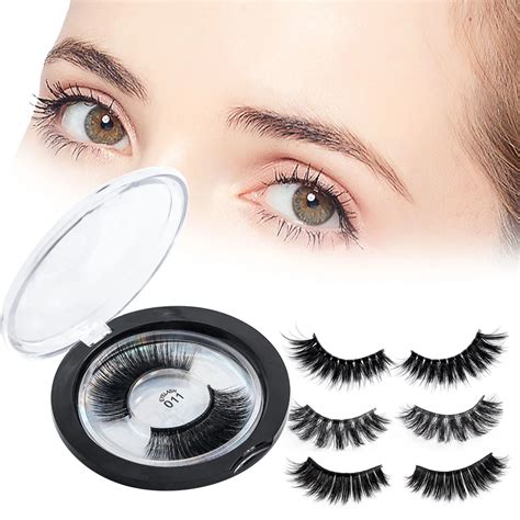 Mink False Eyelashes Long Lasting Lashes 3D Silk Protein Mink Lashes ...