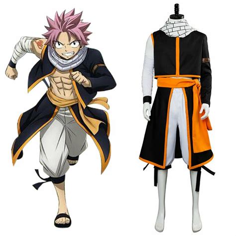 Anime Fairy Tail Final Season Cosplay Etherious Natsu Dragneel Costume