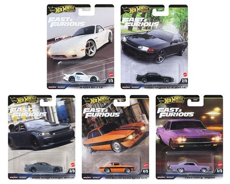 Hot Wheels Fast Furious Premium 2025 K Set Of 5 Cars HNW46 956K 1 64