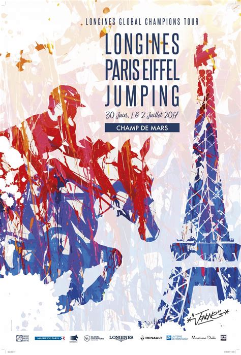 Jonone Graffe L Affiche Du Longines Paris Eiffel Jumping 2017 FIRSTLUXE