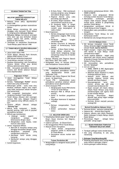 Sejarah Tingkatan 3