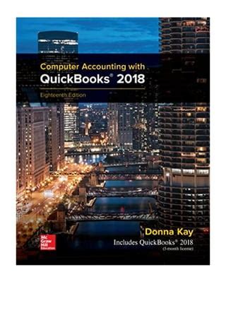 Mp Computer Accounting With Quickbooks Donna Kay Pdf