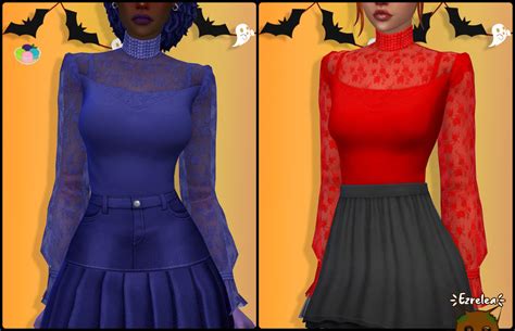 Simblreen 2022 Trillyke Psycho Lace Blouse Ezrelea