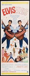 DOUBLE TROUBLE - 1967 - original ROLLED 14x36 Insert movie poster- ELVIS PRESLEY | eBay