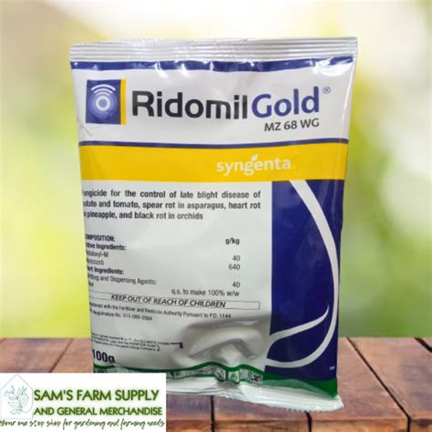 RIDOMIL GOLD MZ 68 WG FUNGICIDE BY SYNGENTA Shopee Philippines