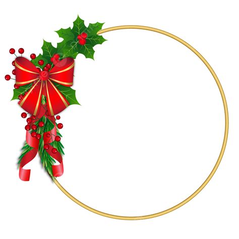 Christmas Round Frame Christmas Winter Christmas Rings Png And