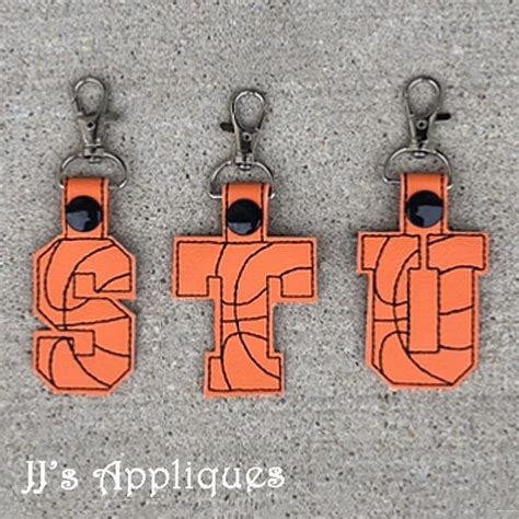 Stubasketballkf 26 Letters Key Fobs Lettering Design Machine