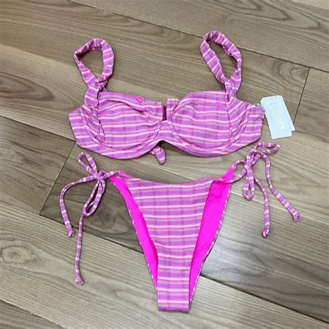 L Space Swim Lspace Camellia Top Lennox Classic Bottom Twopiece Bikini Set Nwt Poshmark