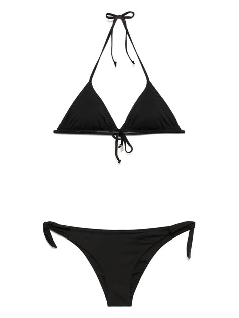 Fisico Triangle Bikini Black FARFETCH