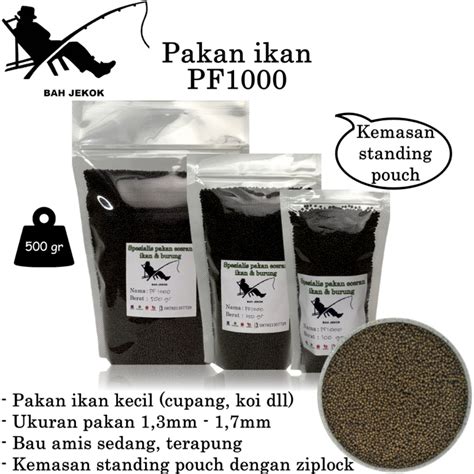 Jual Pelet Pf Pakan Ikan Hias Kecil Bibit Cupang Koi Guppy Tertra