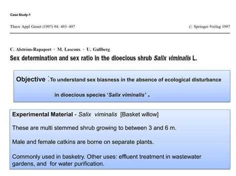 Sex Determination Mechanisms In Plants Pptx Reproductive Health Diseases And Conditions