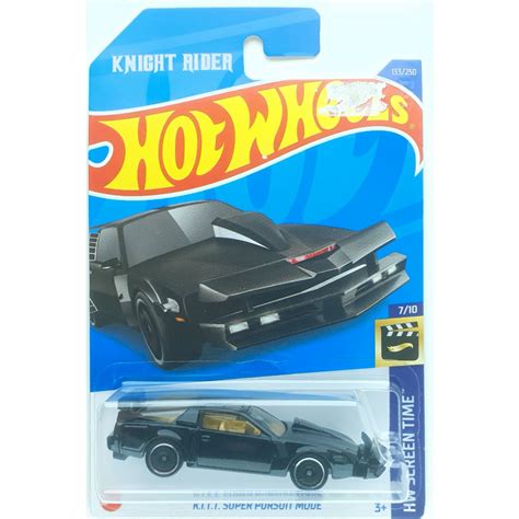 Hot Wheels KITT Super Pursuit Mode Knight Rider Shopee Brasil