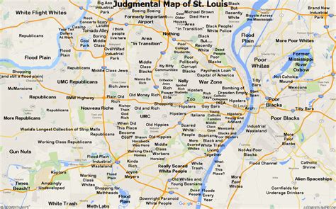 Judgemental Map Of St Louis – Map Of The World