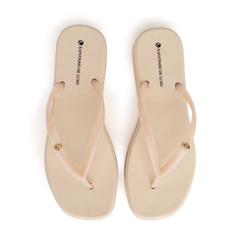 Rasteira POP Flatform Nude Manteiga 9530 01 3 Bege