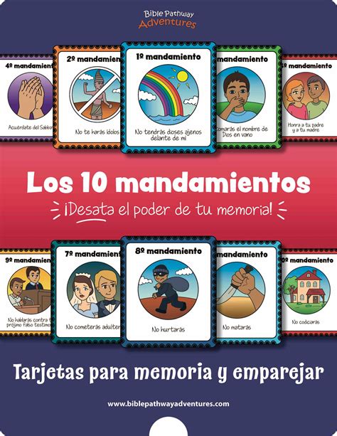 Diez Mandamientos Para Niños Para Imprimir