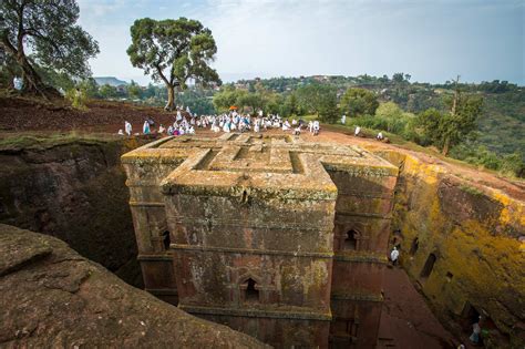 A 12th century church in Ethiopia literally hollowed out of a mountain