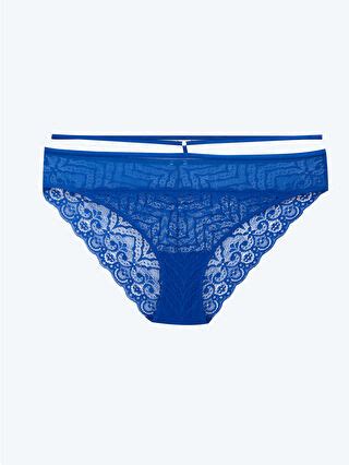 LCW DREAM Mavi Dantelli Fantezi Bikini Külot S CU Z HSJ LCW