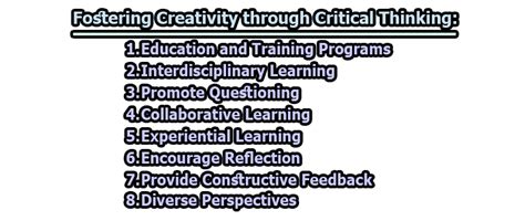 Fostering Creativity through Critical Thinking | limbd.org