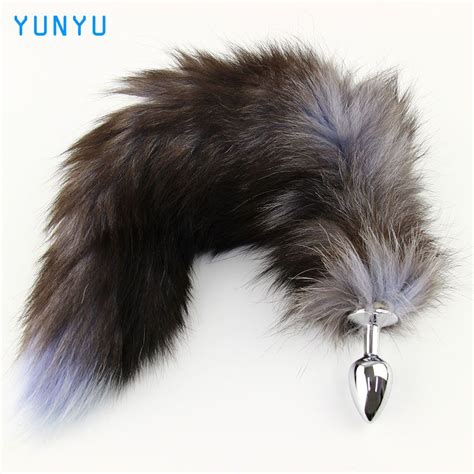 Metal Anal Toys Fox Tail Anal Plug Erotic Toys Butt Plug Sex Toys For Woman And Men Sexy Butt