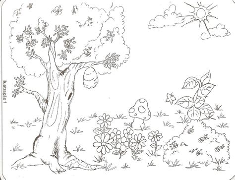 Imagem Da Natureza Para Colorir - 30 Desenhos da Natureza para Imprimir e Colorir - Livraria Pública