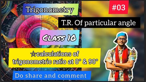 Trigonometric Ratio Of Particular Angle Youtube