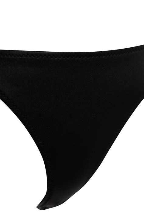 Trendyolmilla Siyah Bağlamalı Parlak Lak Baskılı Brazilian Bikini Altı TBESS BA Fiyatı