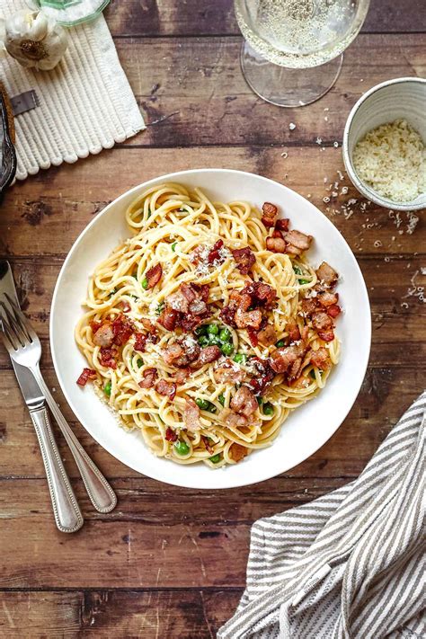 Spaghetti Carbonara With Egg