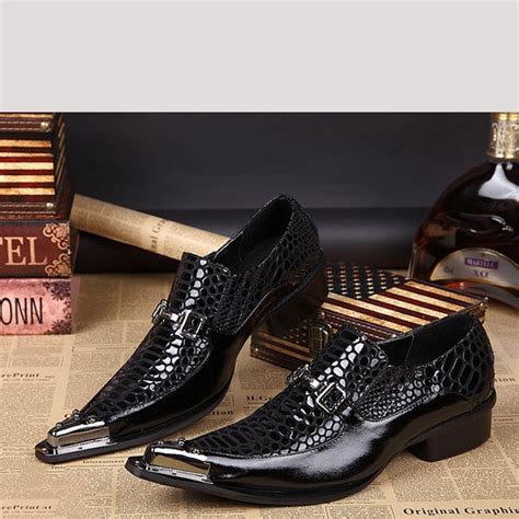 Trendy Mens Pointed Toe Dress Shoes Black Cw751539