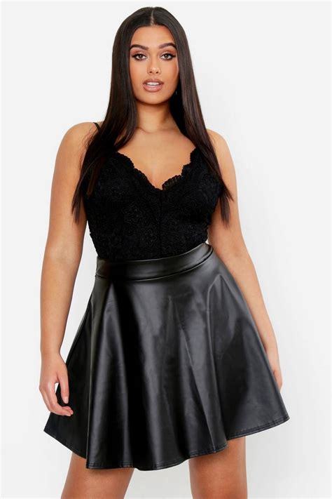 Plus Size Skater Skirt Look Uk