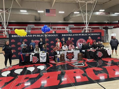 Bearcats National Letters Of Intent Brookland Public Schools