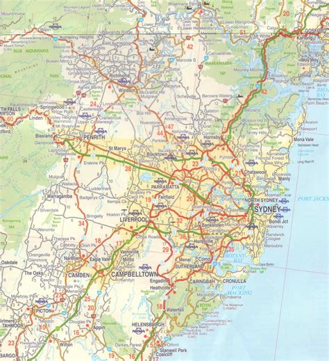 Sydney Printable Tourist Map Sygic Travel