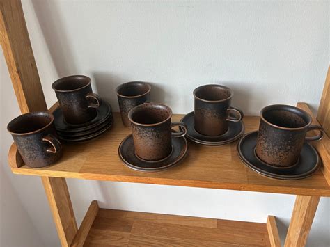 Se Produkter Som Liknar Ruska Sex Kaffekoppar Med Fat P Tradera