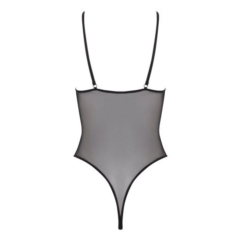 Black Mesh Bodysuit Hedonista Lingerie Wolf Badger
