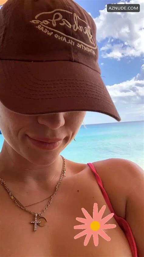 Pixie Geldof Sexy In A Red Bikini On The Beach In Barbados AZNude