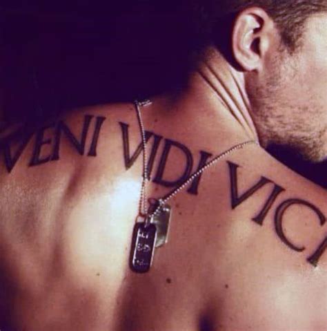 Unique Veni Vidi Vici Tattoo Designs For Men Guide