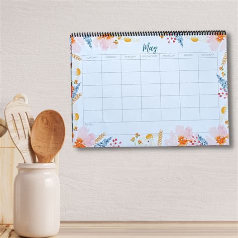 Watercolour Calendar Amy Rae Maker