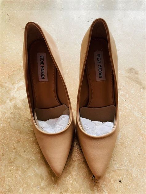 Steve Madden Nude Heels Women S Fashion Footwear Heels On Carousell