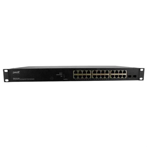 SMART MGD POE+ SWITCH 24PORT GIGABIT POE+ 2PORT 100/1000 SFP (SM24TAT2SA-NA)