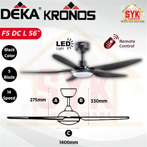 SYK FREE SHIPPING Deka Kronos F5 DC F5 DC Baby Ceiling Fan LED DC Motor