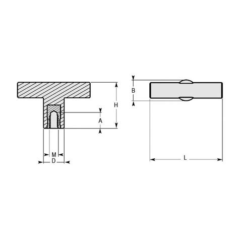 bouton  avec insert taraude