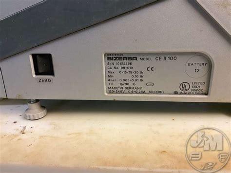 Bizerba Ce 100 Scale Manual