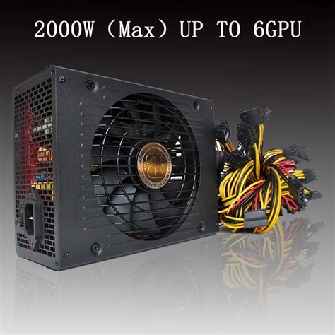 Купить 2000 вт макс АТХ добыча питание SATA и IDE с 6 на ГП для эт бтц ...