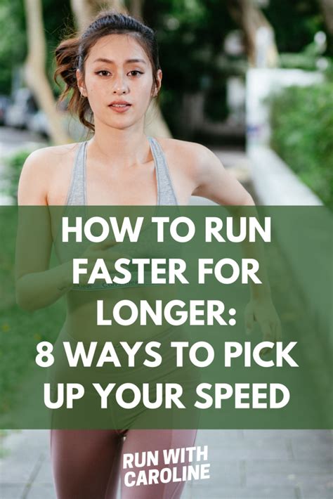 How To Run Faster And Longer 4 Training Secrets Run With Caroline