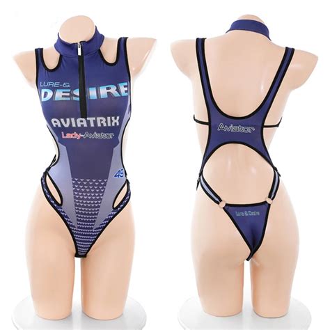 Sexy Car Model Hollow Bodysuit Women Cosplay Costume Underwear Swimsuit Anime Role Play Lingerie