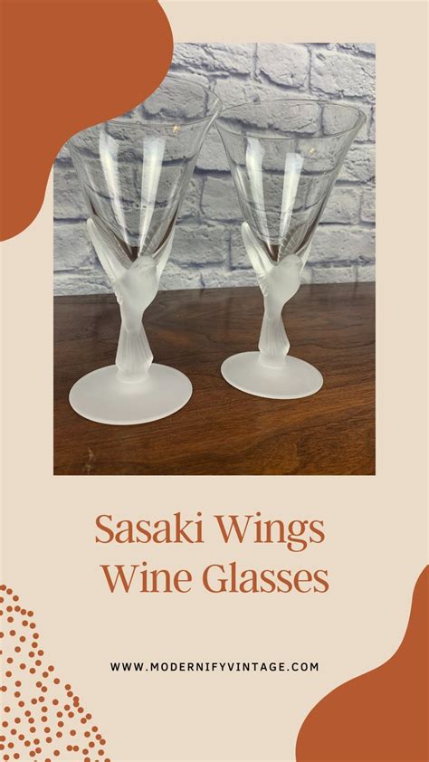 Sasaki Wings Wine Glasses Set Of Two Elegant Wine Glasses Wine Glasses Wedding Glassware