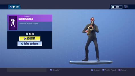 Fortnite Phone It In Emote 1hour 1 Heure De Danse Solo De Saxo Youtube